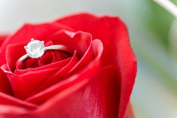 Silver-colored Ring in Rose